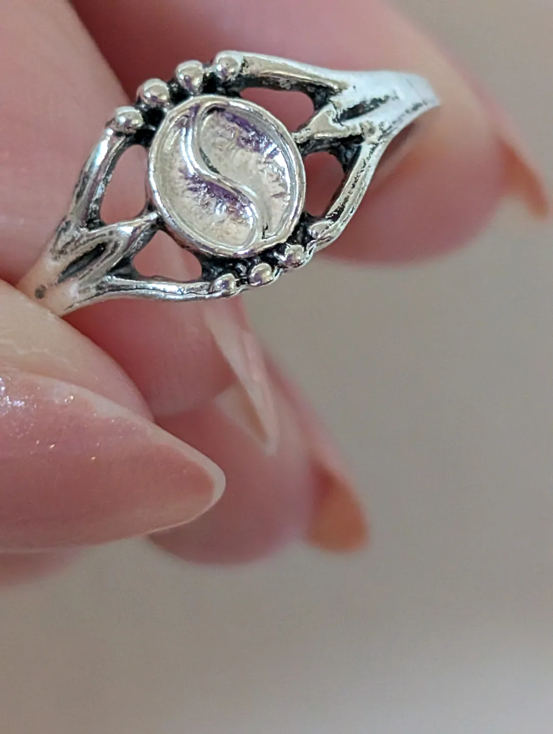 Stainless steel Yin Yang Ring 💚 image indicator(2)