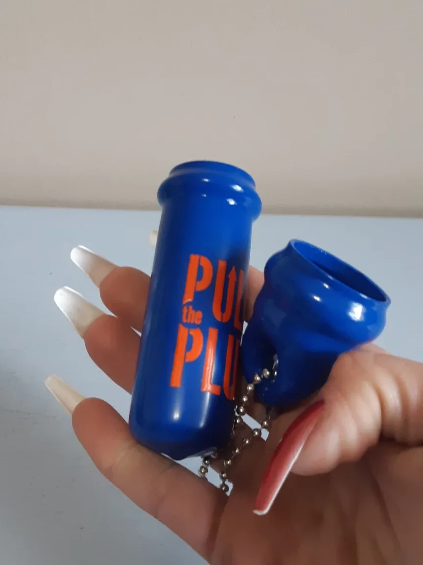 "pull the plug" Cylinder coin holder Keychain image indicator(6)