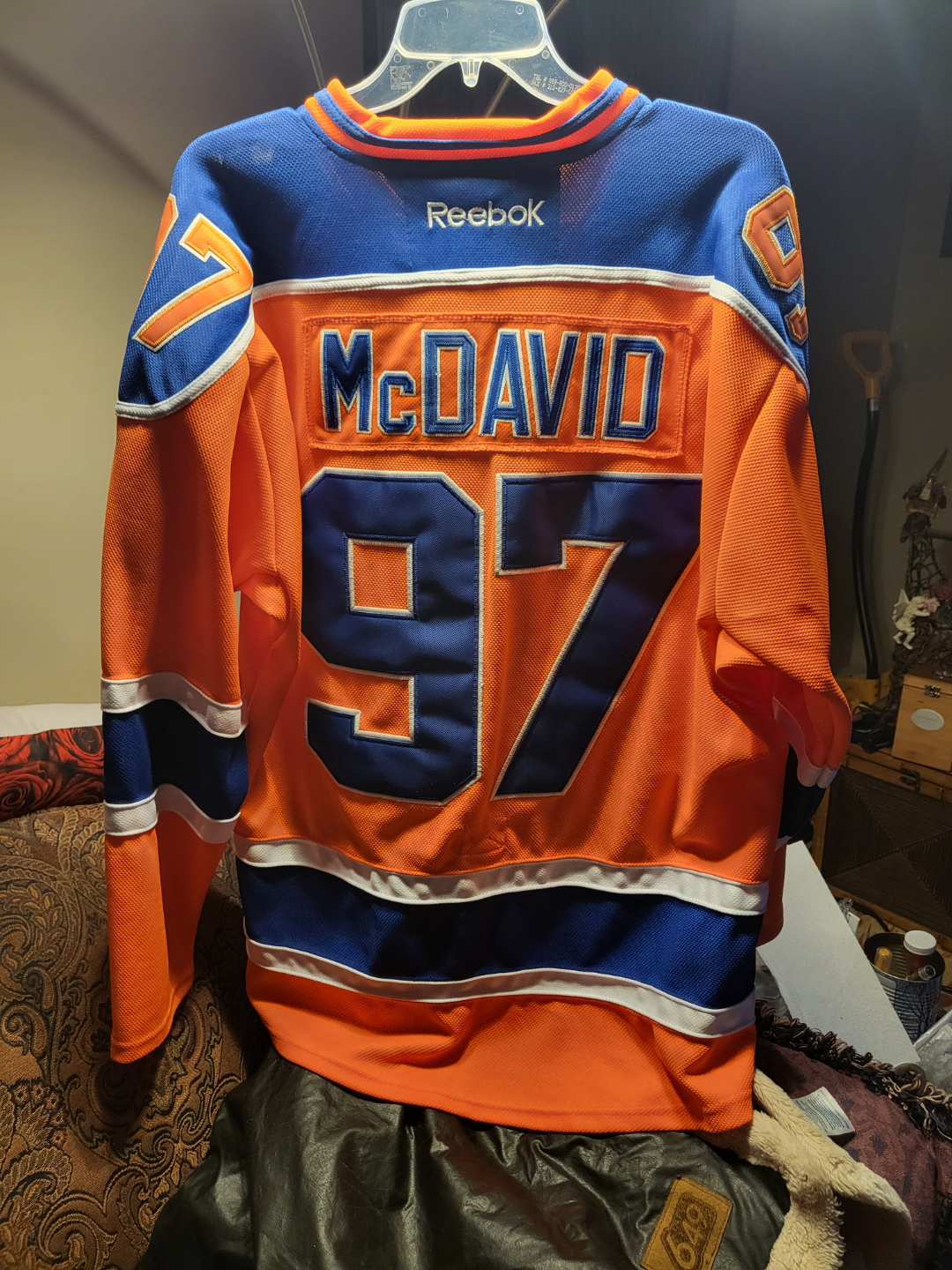 Connor McDavid #97 Edmonton Oilers Reebok Jersey🏒