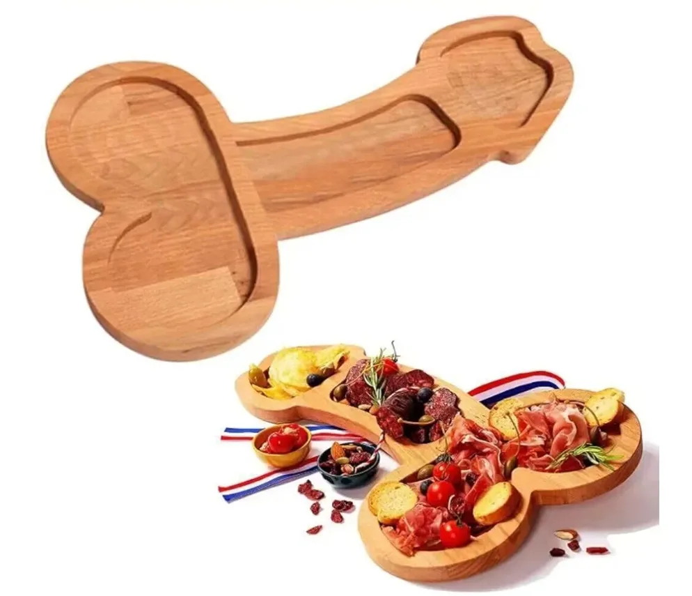 Unique Shaped Wooden Serving Platter image indicator(4)