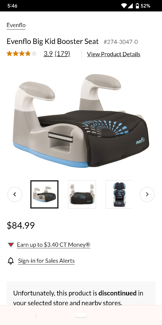 Evenflo Big Kid Booster Car Seat
