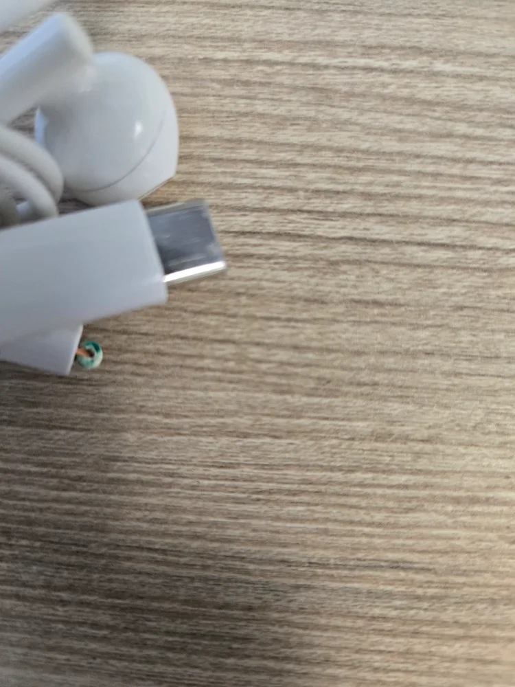 White USB-C Wired Earbuds 💚 image indicator(2)