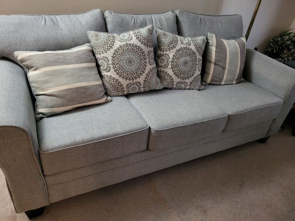 Grey Fabric Sofa and love seat - photo 4