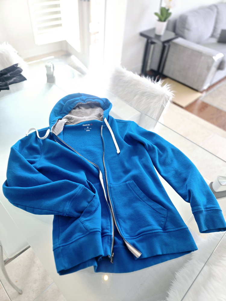 Reebok Blue Zip-Up Hoodie