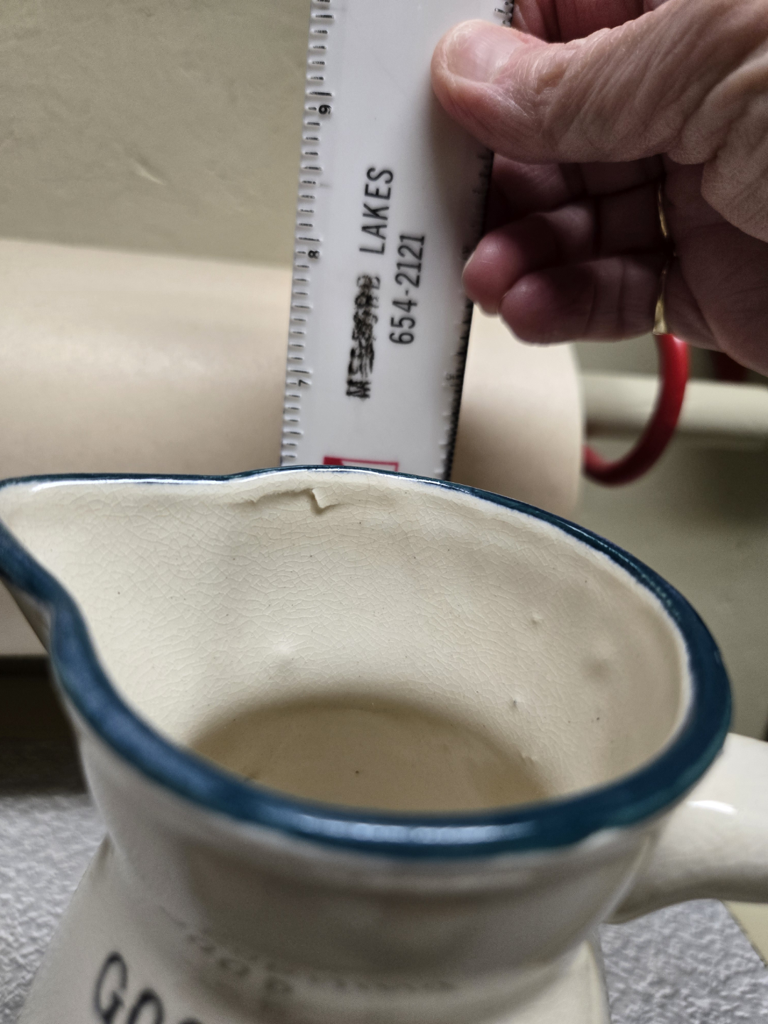 Vintage Ceramic Good Morning Pitcher and Cups - photo 3