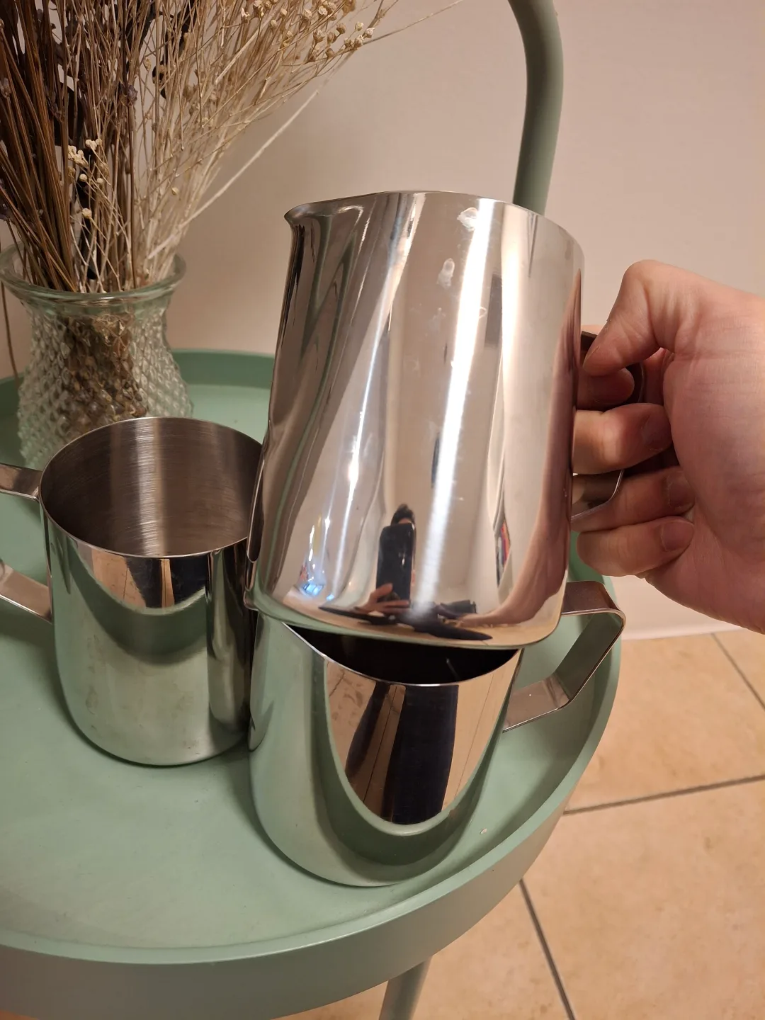 600ml Stainless Steel Frothing Mugs image indicator(3)