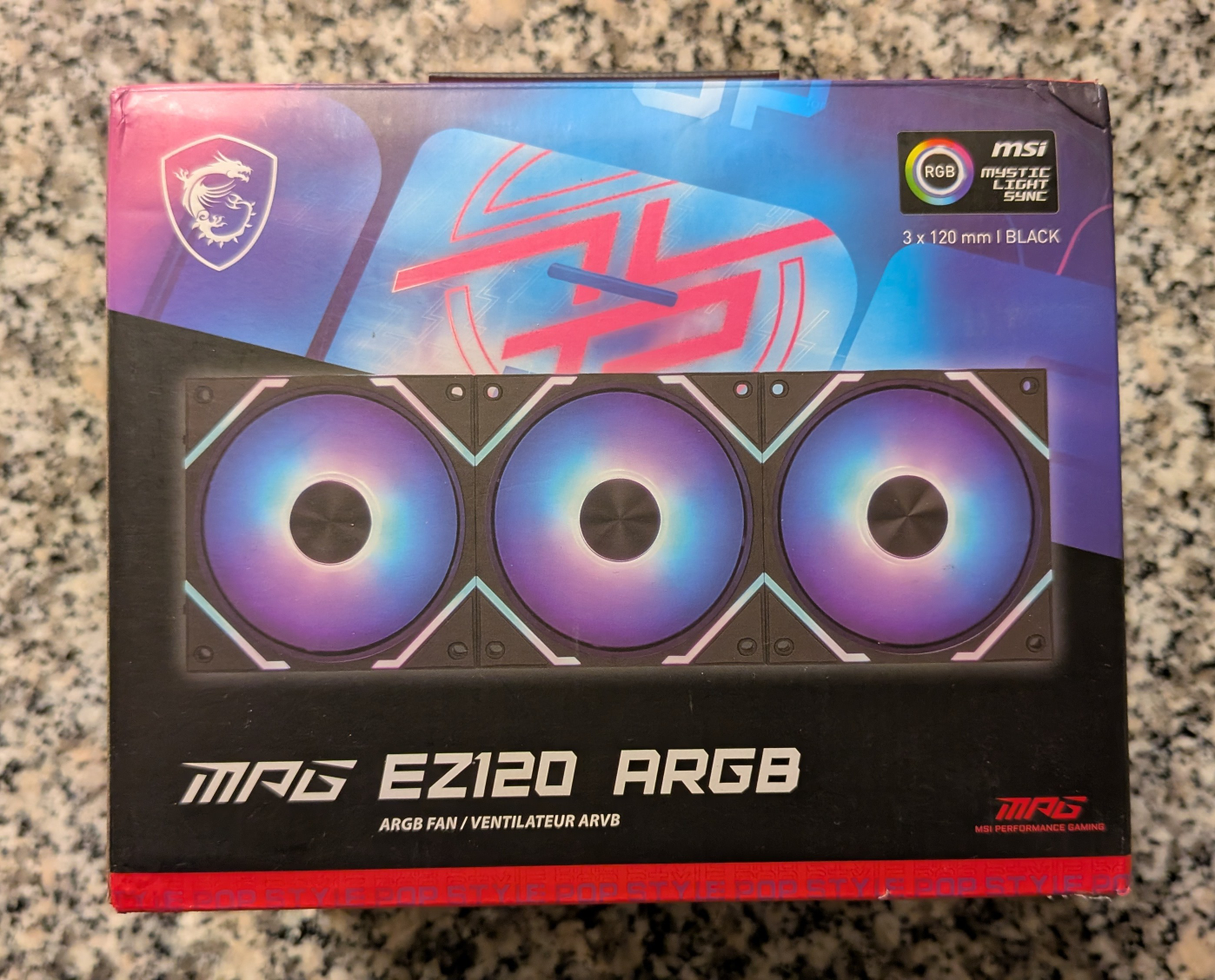 MSI MAG EZ120 ARGB Triple Fan Kit