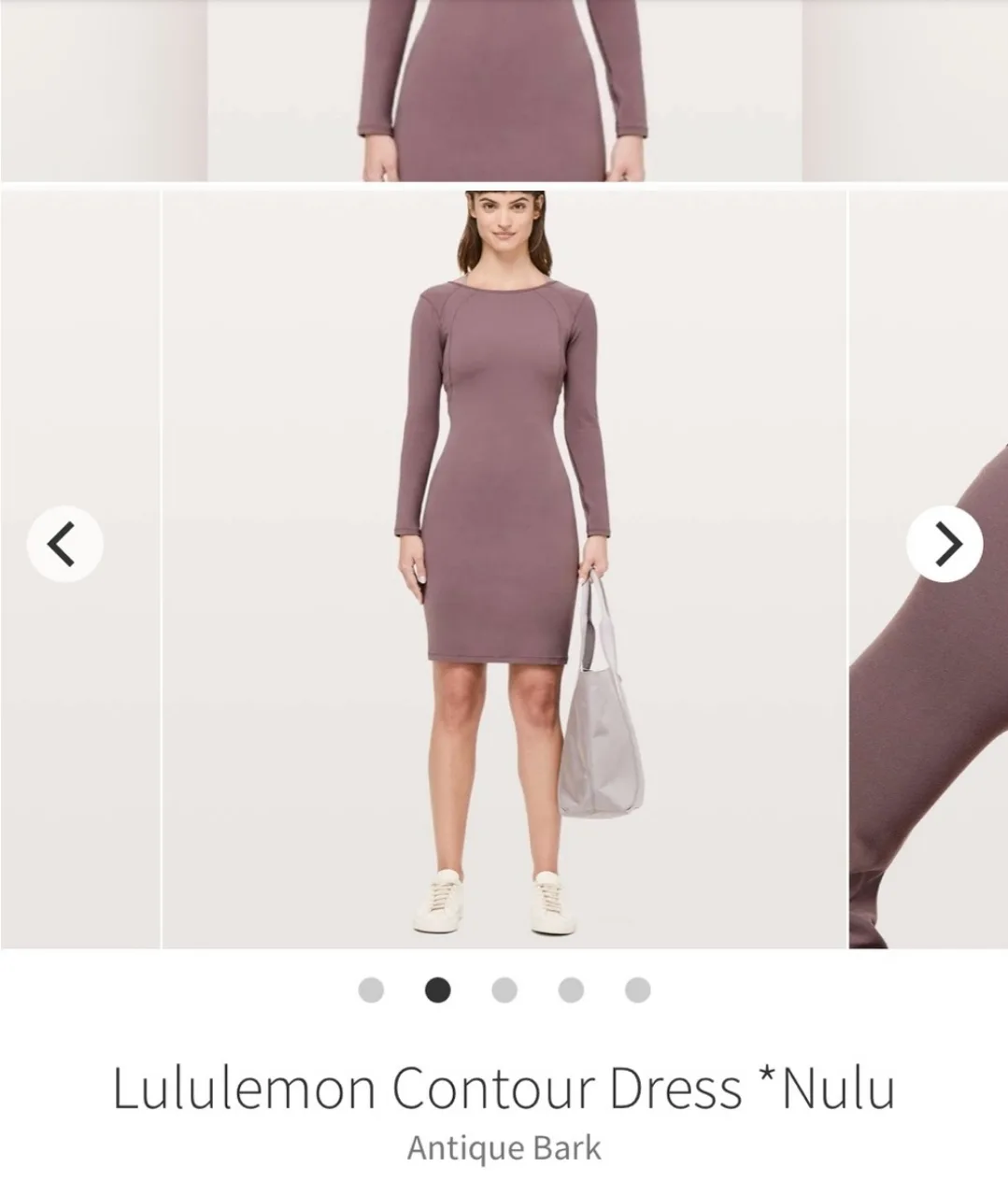 Lululemon Contour Dress - Nulu - Antique Bark image indicator(3)