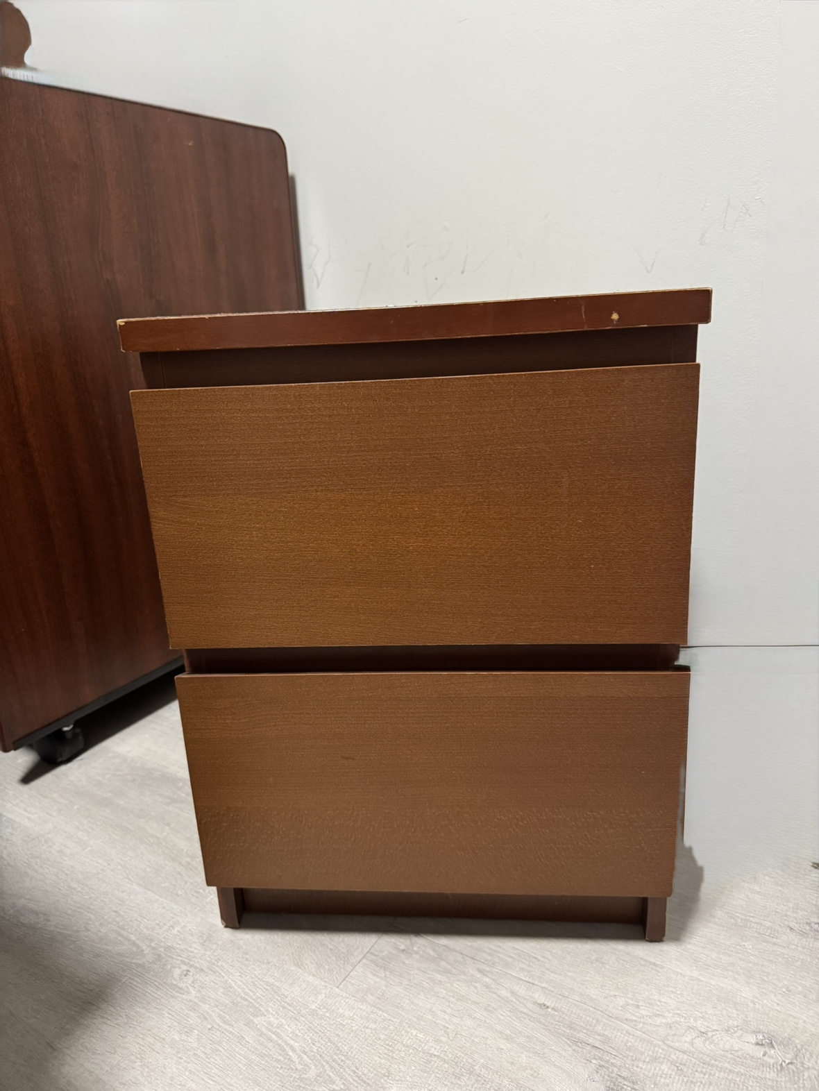 IKEA two-drawer side table