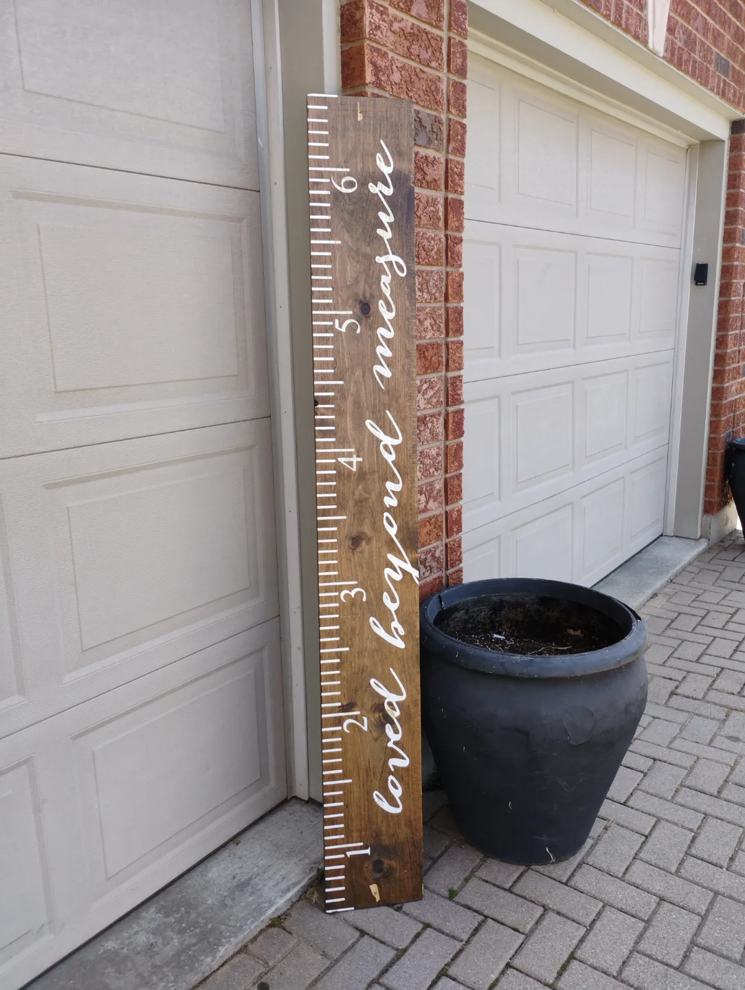 Wooden Growth Chart - Loved Beyond Measure thumbnail