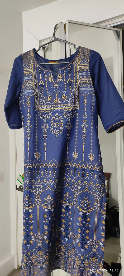 Two Women's Kurtis - Blue and Pink thumbnail