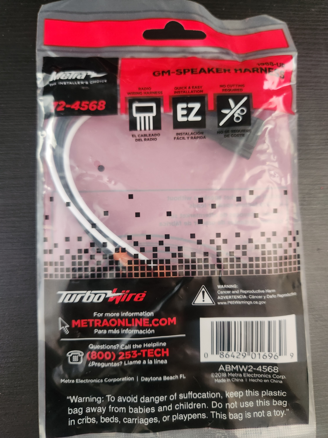Metra 72-4568 GM Speaker Harness 1982-Up