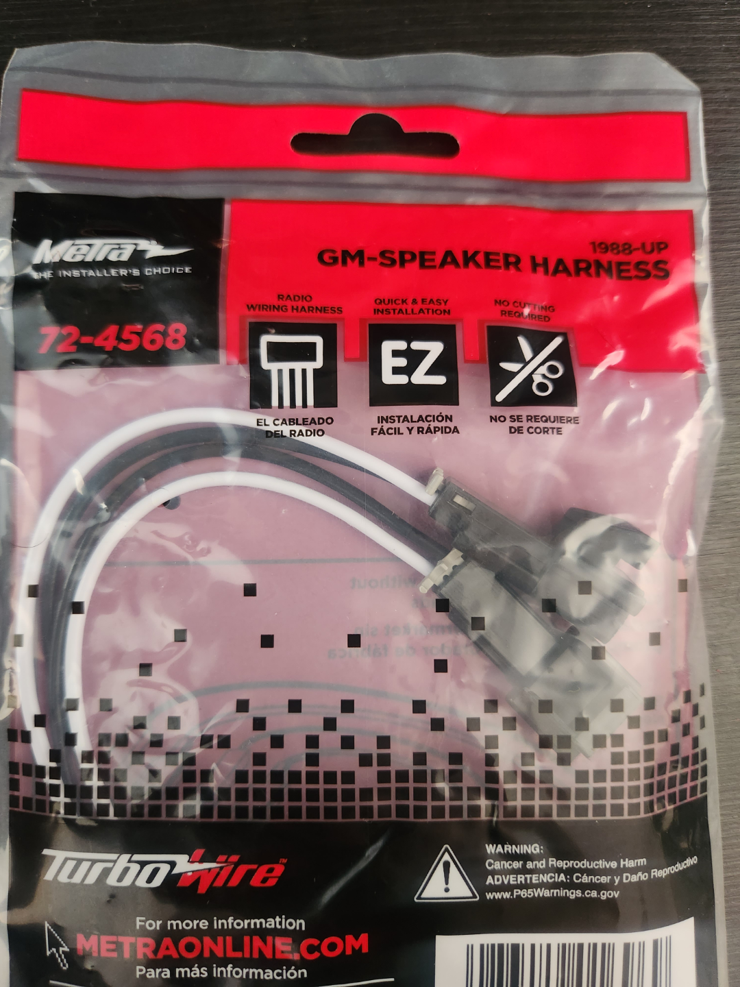 Metra 72-4568 GM Speaker Harness 1982-Up - photo 2
