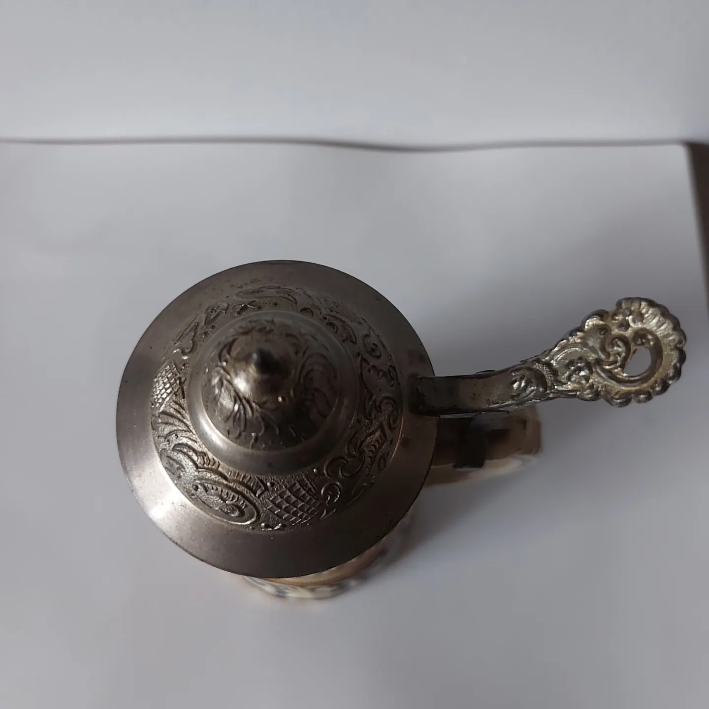 Original Vintage German Beer Stein with Metal Lid image indicator(5)