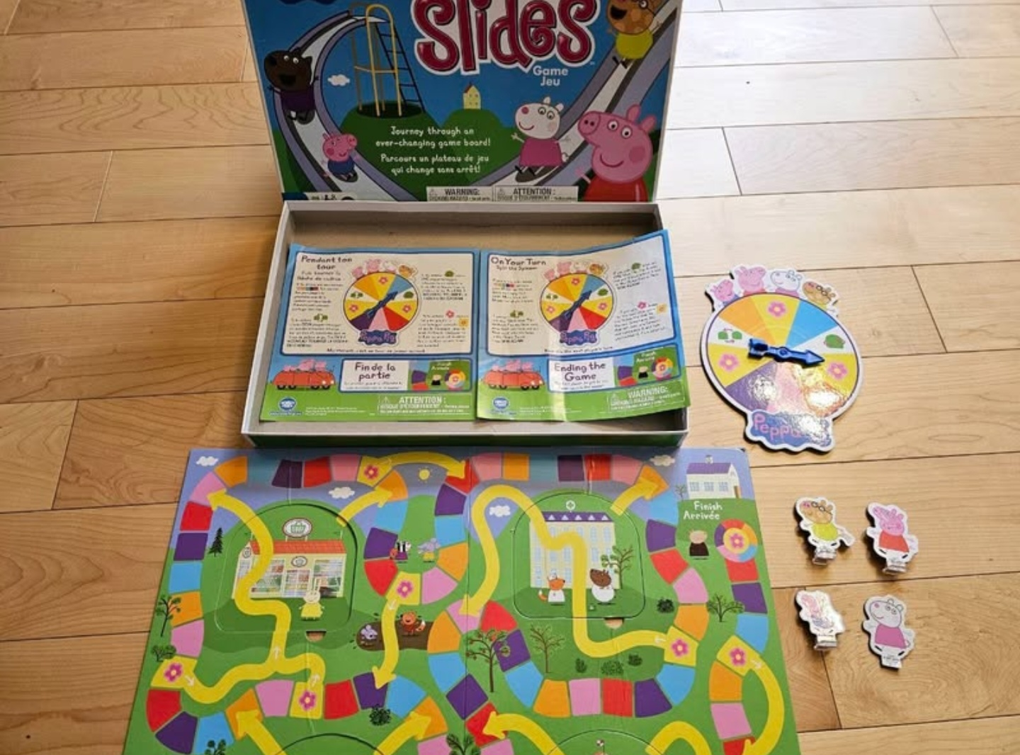 bilingual, Peppa Pig Surprise Slides Game