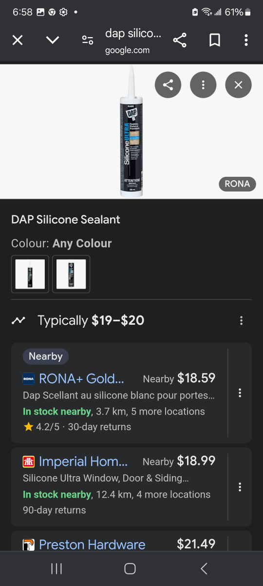 DAP Silicone ULTRA sealant for windows  doors siding