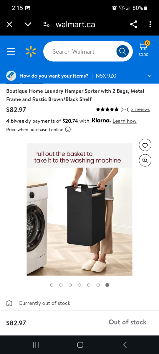 Boutique Home Laundry Sorter with 2 Bags - photo 3