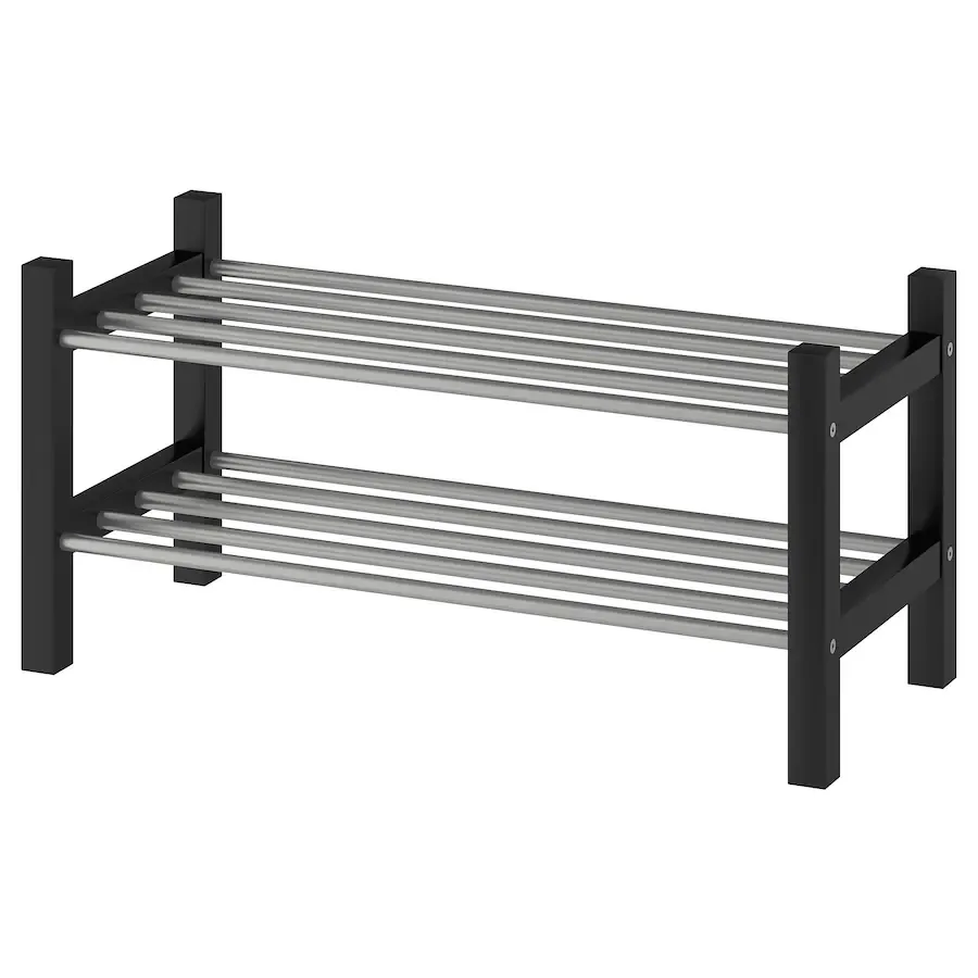 Ikea TJUSIG Shoe rack, black thumbnail