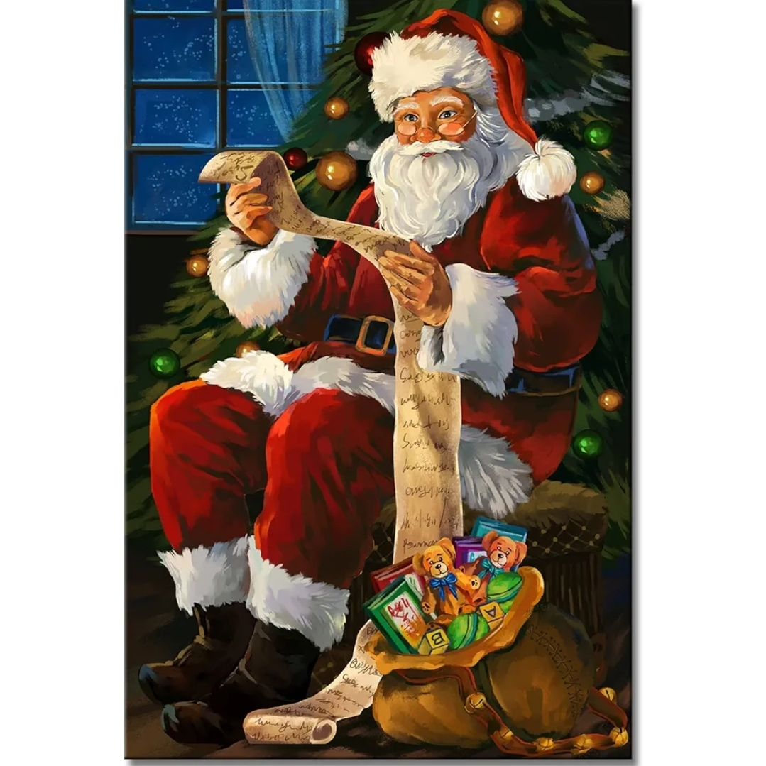 Santa Claus Christmas Canvas Wall Art