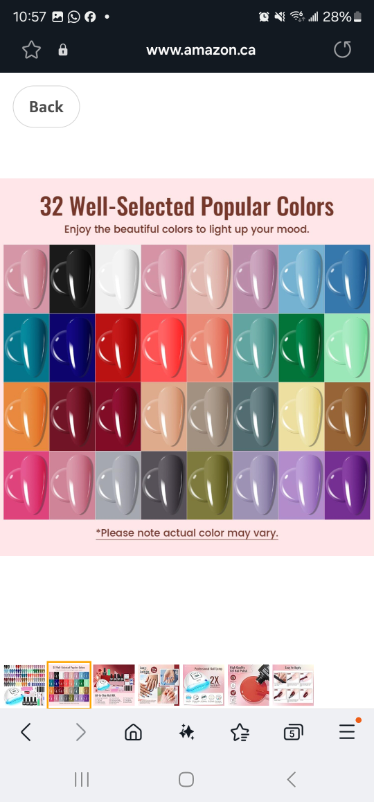 JODSONE 32-Colour Gel Nail Polish Kit with UV Lamp - photo 4