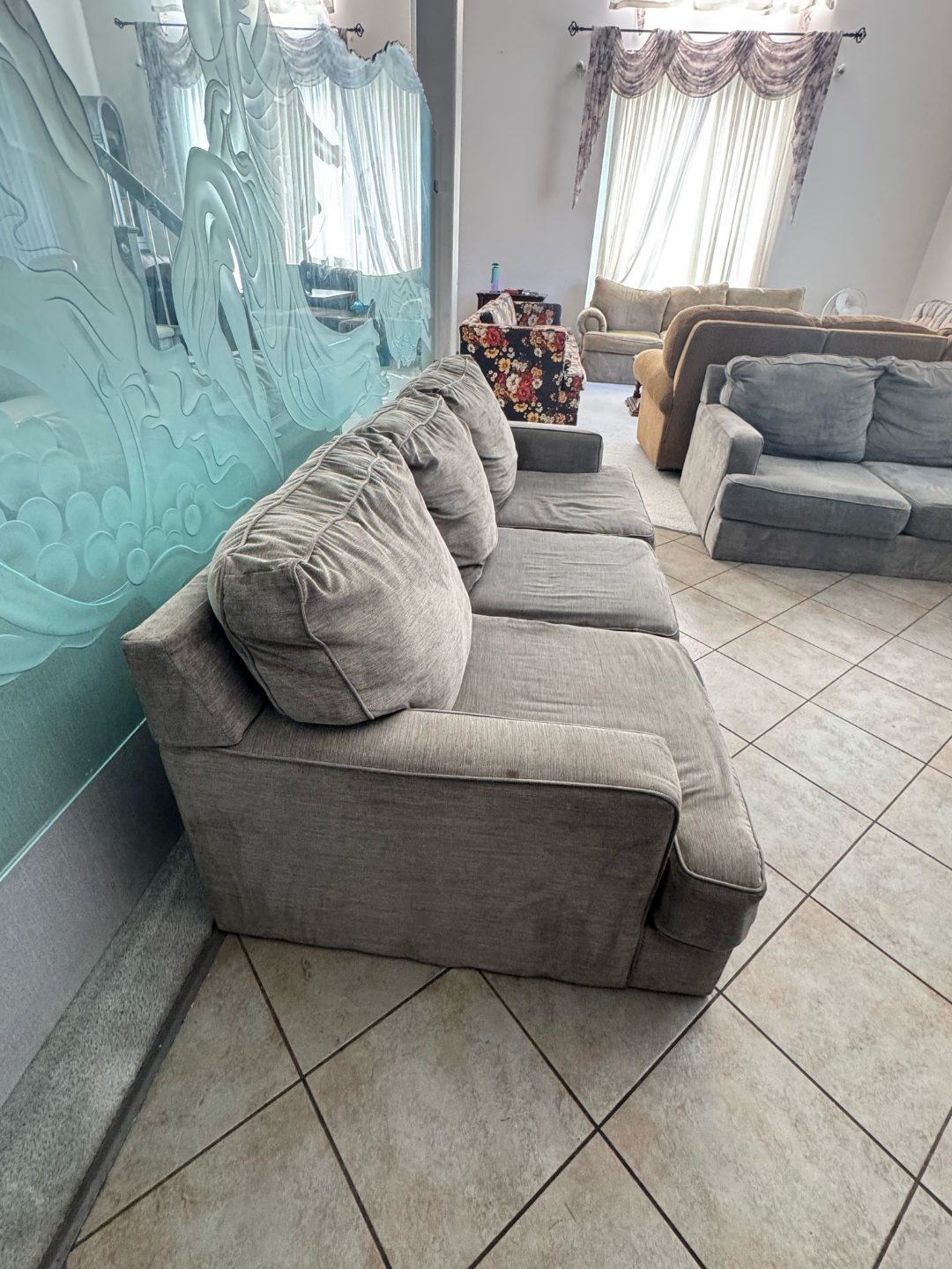 Grey Sofa and Loveseat Set - photo 5