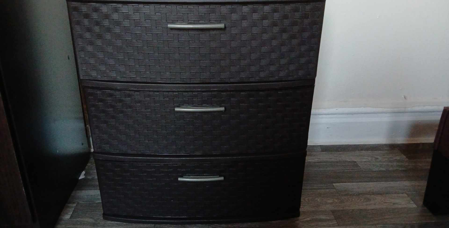 Sterilite 3-Drawer Wide Weave Storage Tower