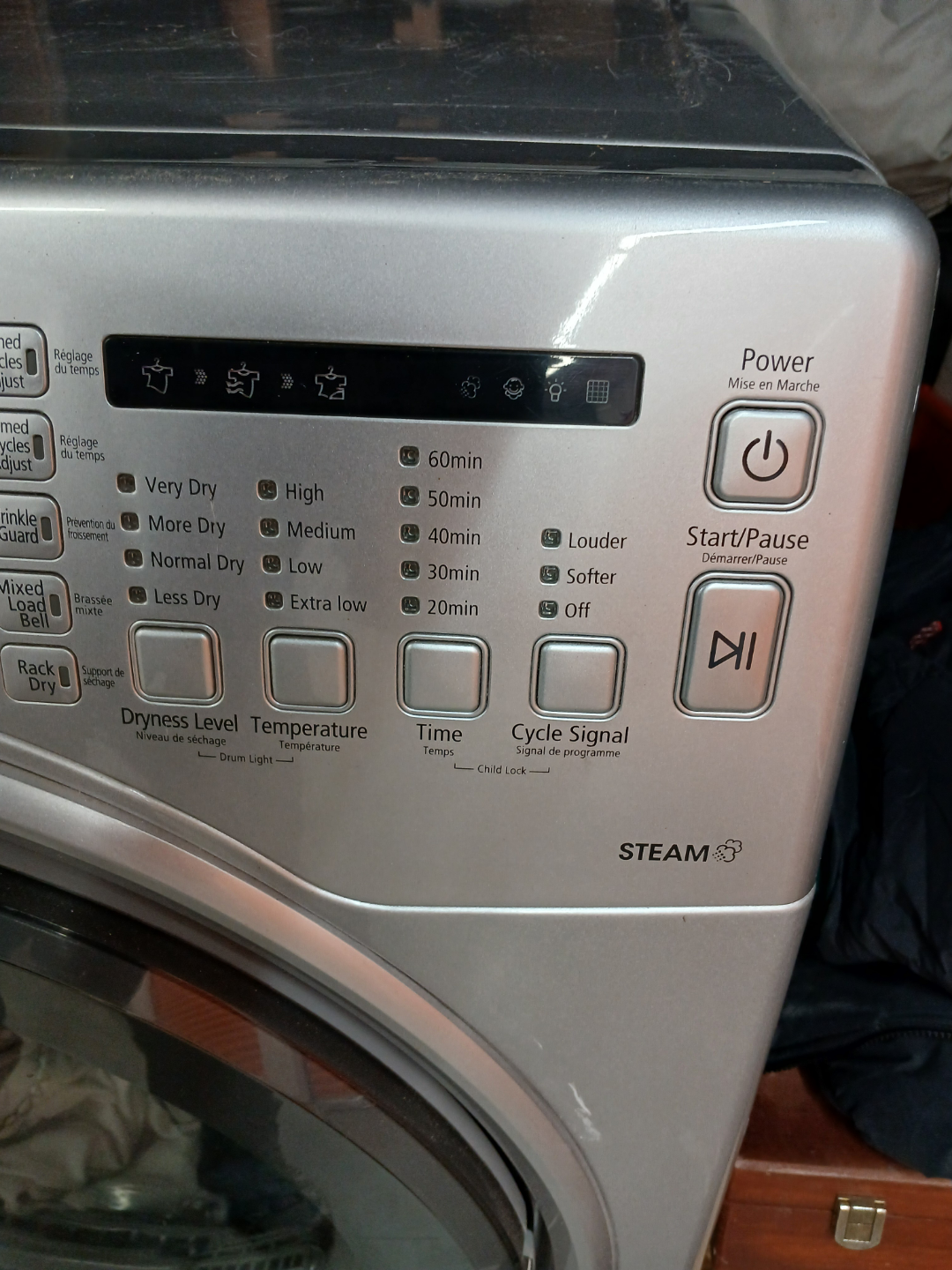 Kenmore 8.0 cu. ft. Gas Front-Load Dryer - Metallic Silver - photo 3