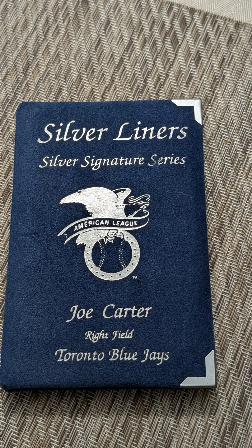 Joe Carter Blue Jays Silver Liners 5 Ounce .999 Fine Silver image indicator(4)