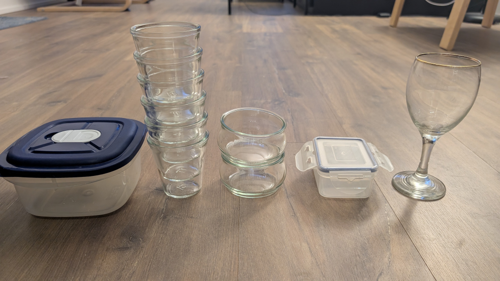 Glass tumblers, Wine Glass, Storage Containers