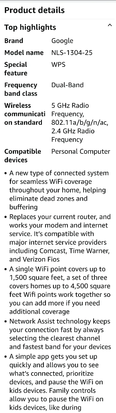 Google Wifi 3-pack Router System image indicator(7)