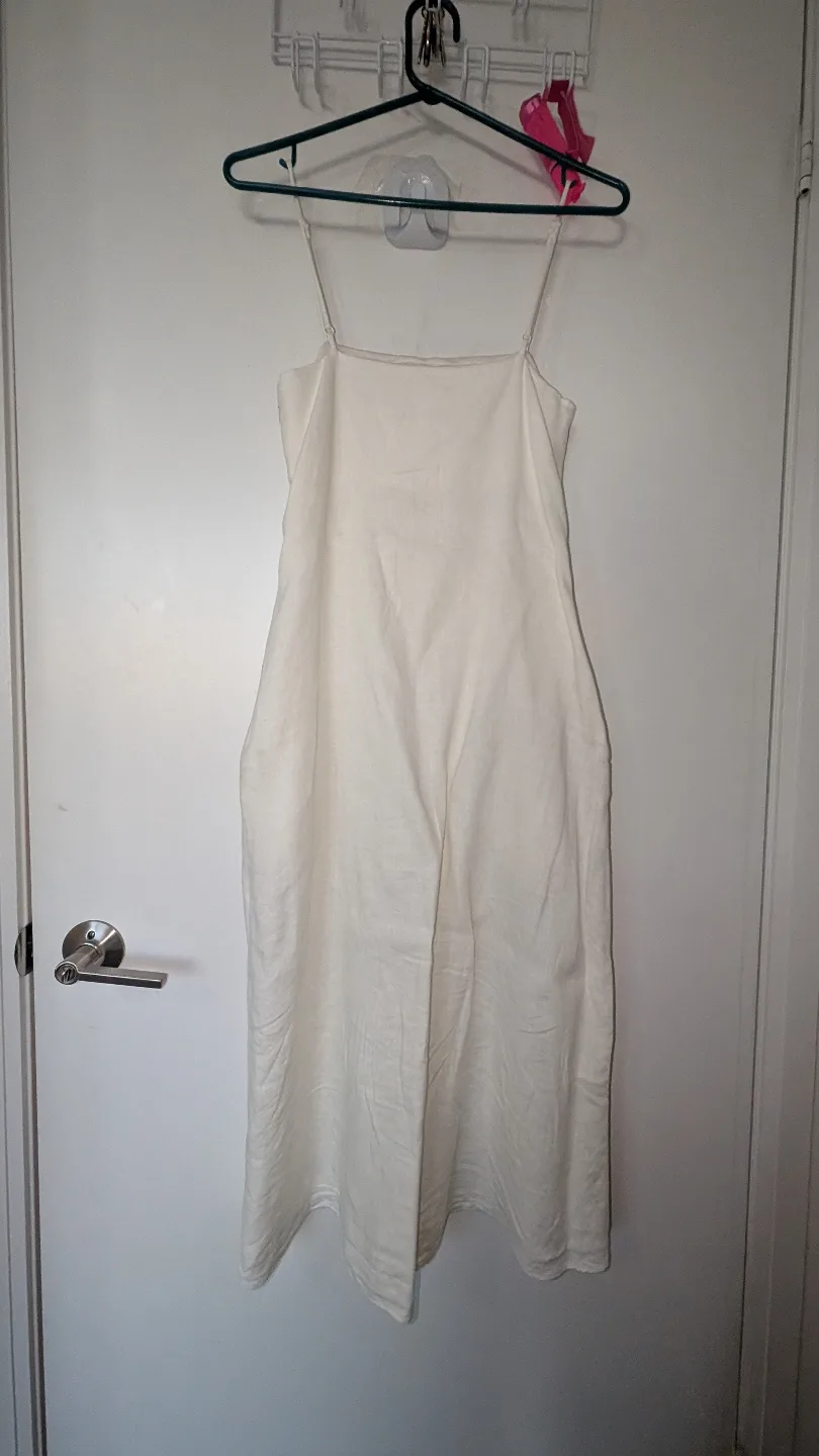 Oak + Fort Linen Midi Dress thumbnail
