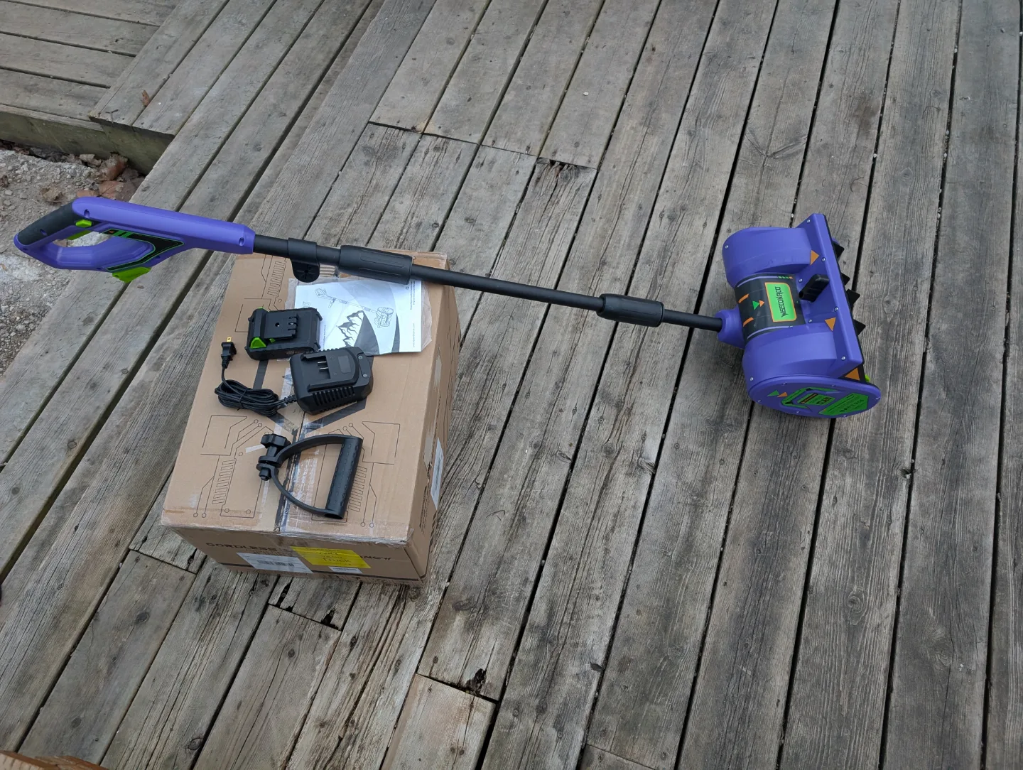 Brand New 20V Cordless Electric Snow Shovel image indicator(3)