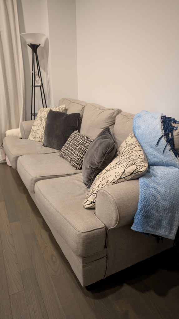 3 Seater Beige Sofa (Ashley Furniture) - photo 2