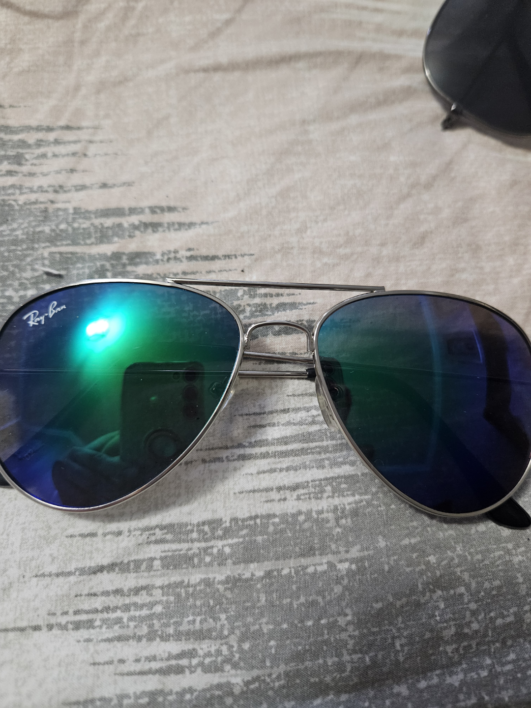 Ray-Ban Aviator Sunglasses - Blue Gradient Lenses - photo 2