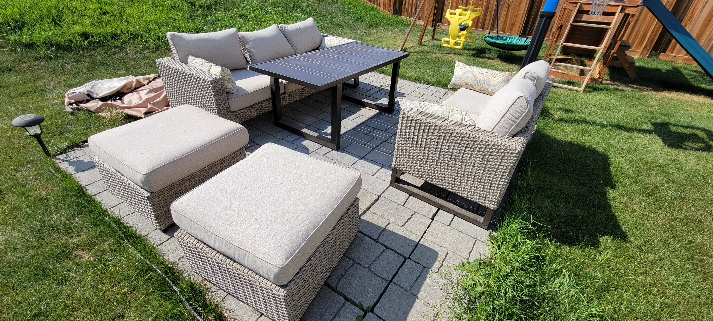 Outdoor Patio Conversation Set with Cushions - photo 2