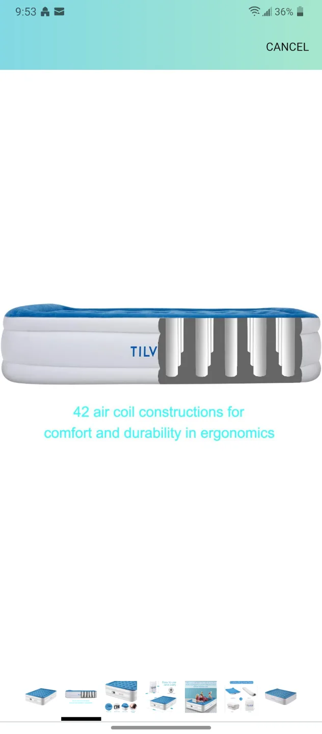 TILVIEW Air Mattress builtin Electric Pump image indicator(3)