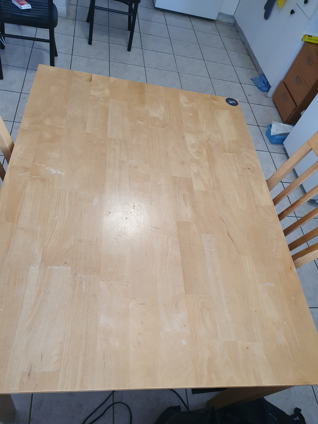 Small Wooden Dining Table Set-free
