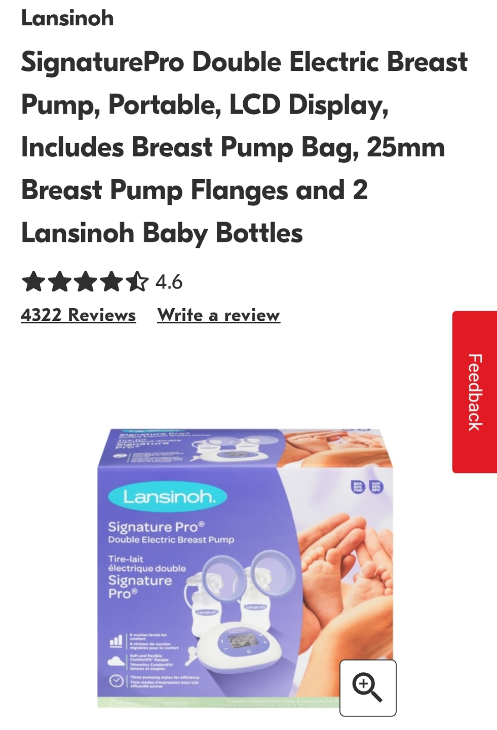 Lansinoh SignaturePro Double Electric Breast Pump