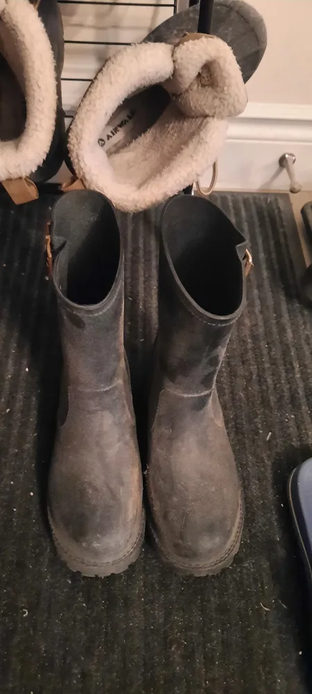 Women's Black Rubber Boots image indicator(2)