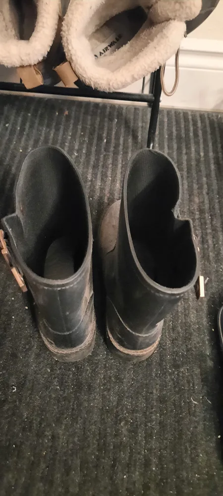 Women's Black Rubber Boots image indicator(3)