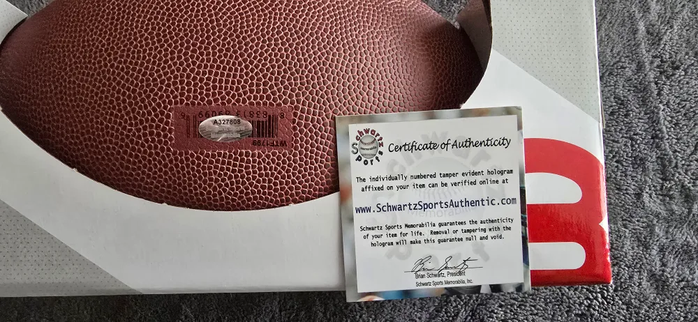 Hines Ward Autographed NFL Football image indicator(2)