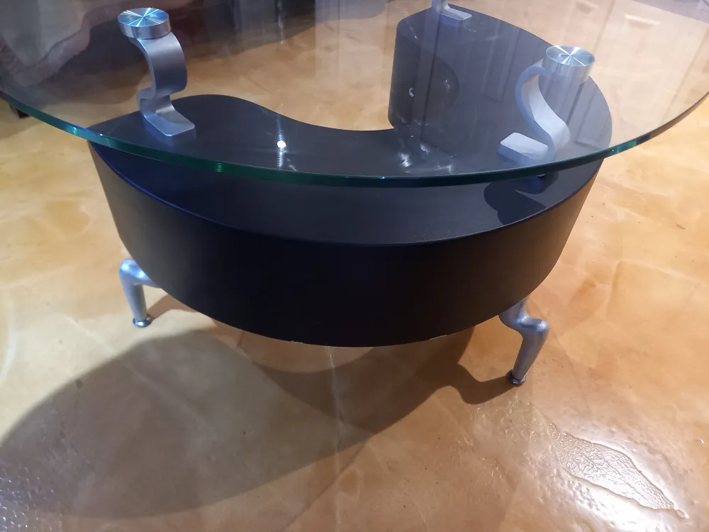 Centre Table Glass and wood image indicator(2)