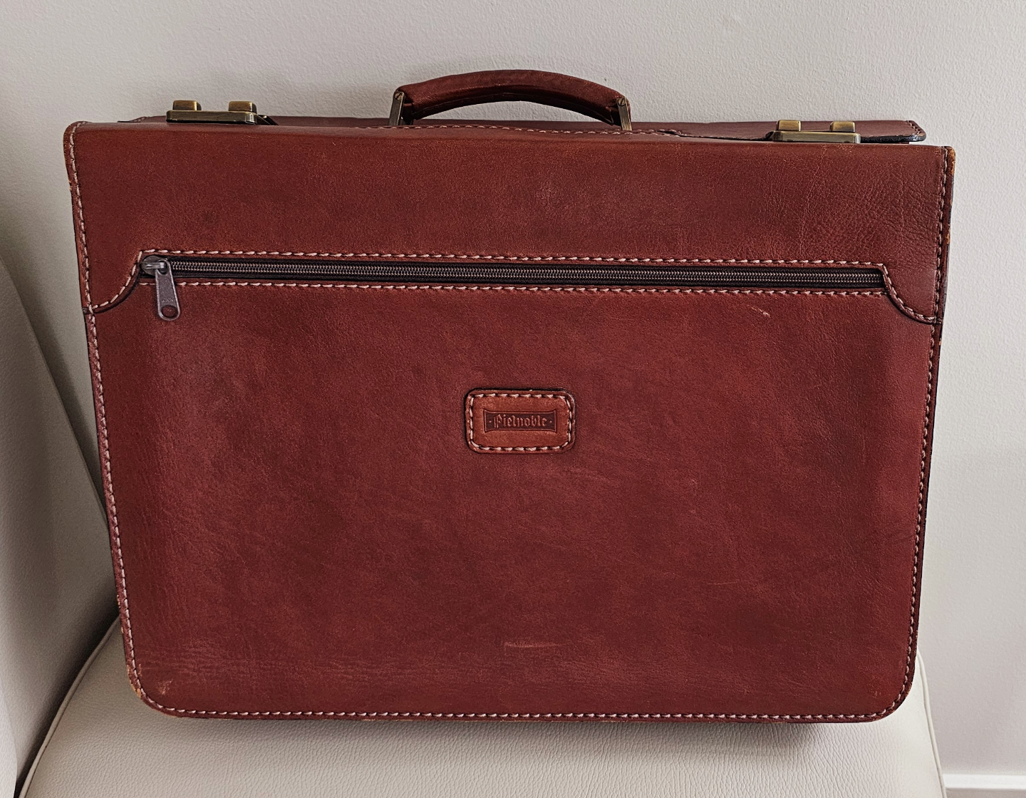 Vintage designer Leather Briefcase made in Spain - photo 2