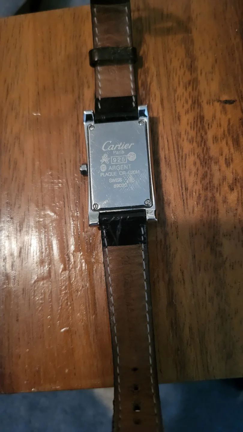 Cartier Tank Rectangular Watch with Diamonds image indicator(4)