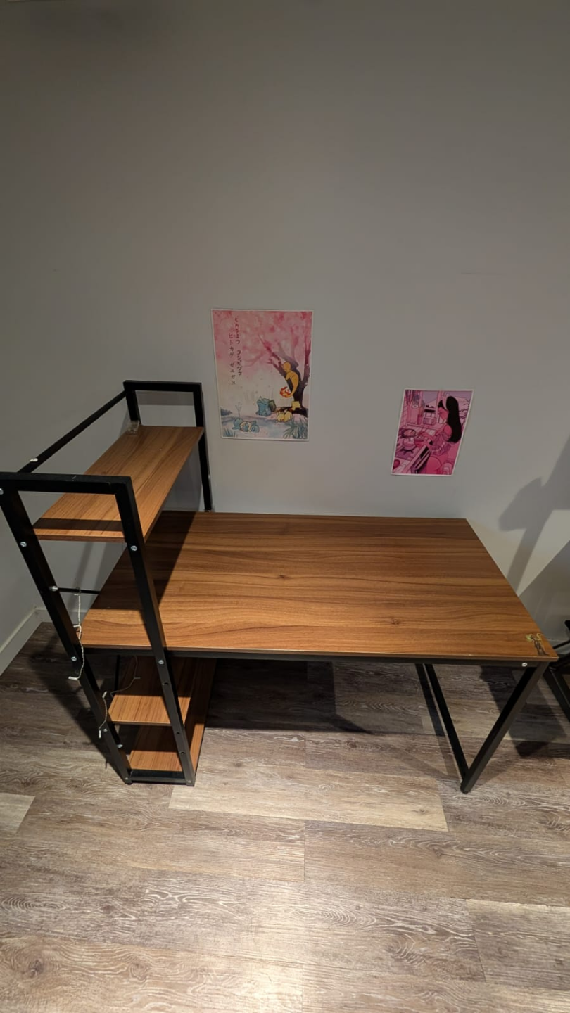 Desk with side shelves - photo 2