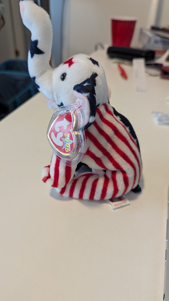 Ty Beanie Baby Righty 2000 Elephant - photo 2