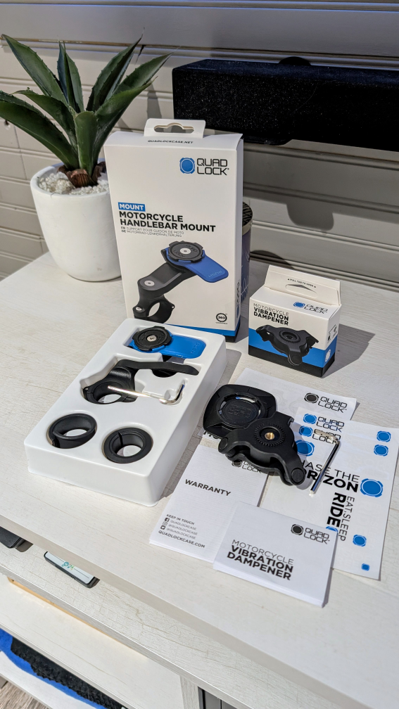 QuadLock Handle Bar Mount & Vibration Dampener
