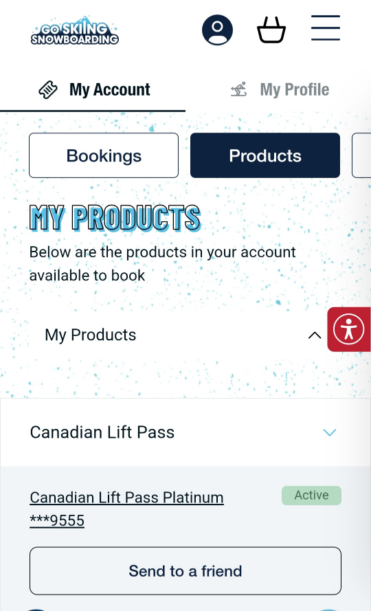 💚One platinum Canadian Lift skii pass 1-day adult ticket