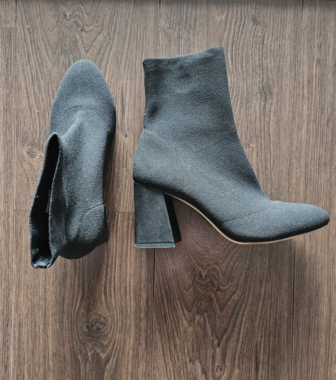 NEGOTIABLE - ALDO Black Knit Booties, Size 8 - photo 5