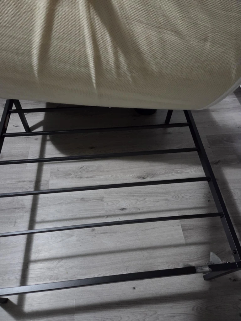 Twin-size Metal Bed Frame with Mattress